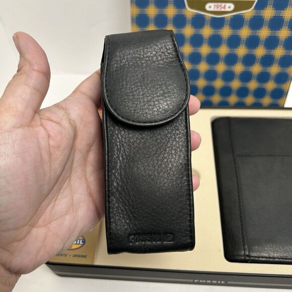 New fossil Phone Case Palm Pilot Case Set Vintage Y2K 100% Leather Rare - Picture 4 of 8